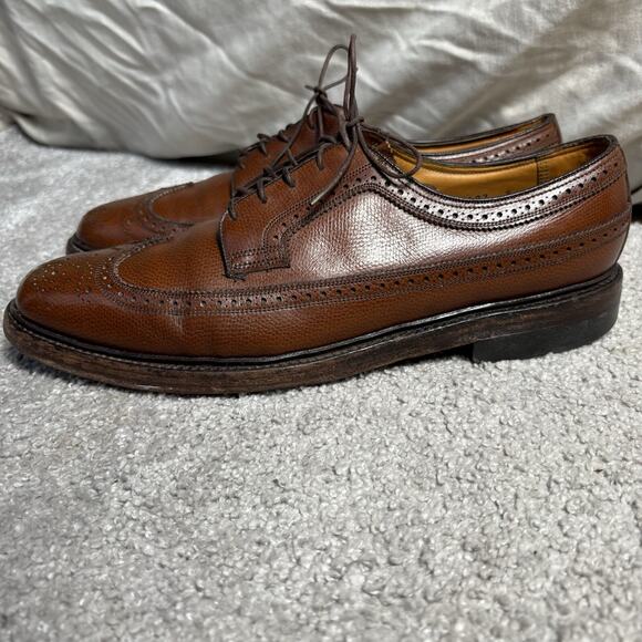 Florsheim Men\'s Royal Imperial Brogue Wingtips 97625 Size 10.5 B Brown Leather main image 14